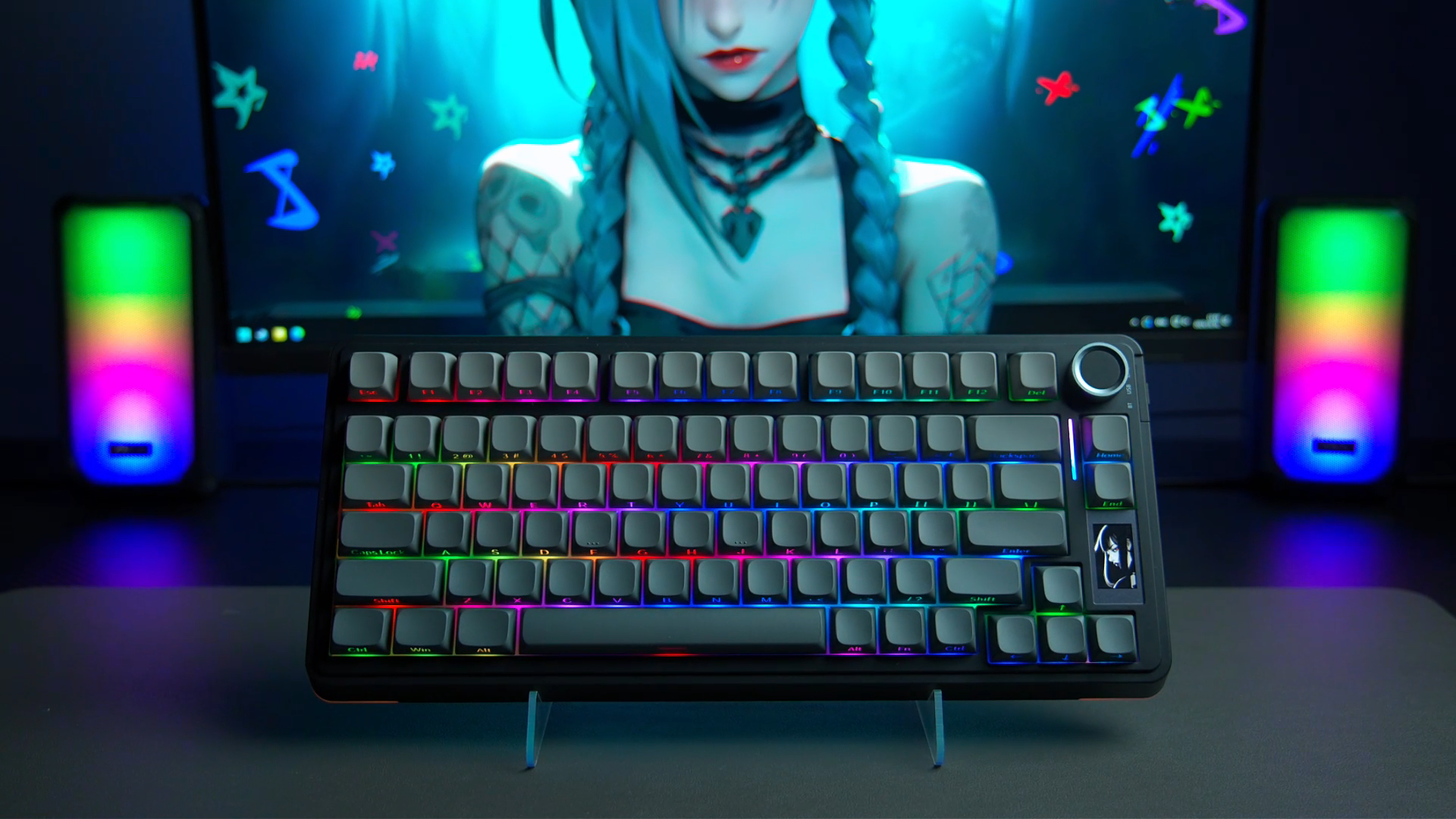 AULA S75 PRO Wireless Mechanical Keyboard with Screen&Knob, Tri